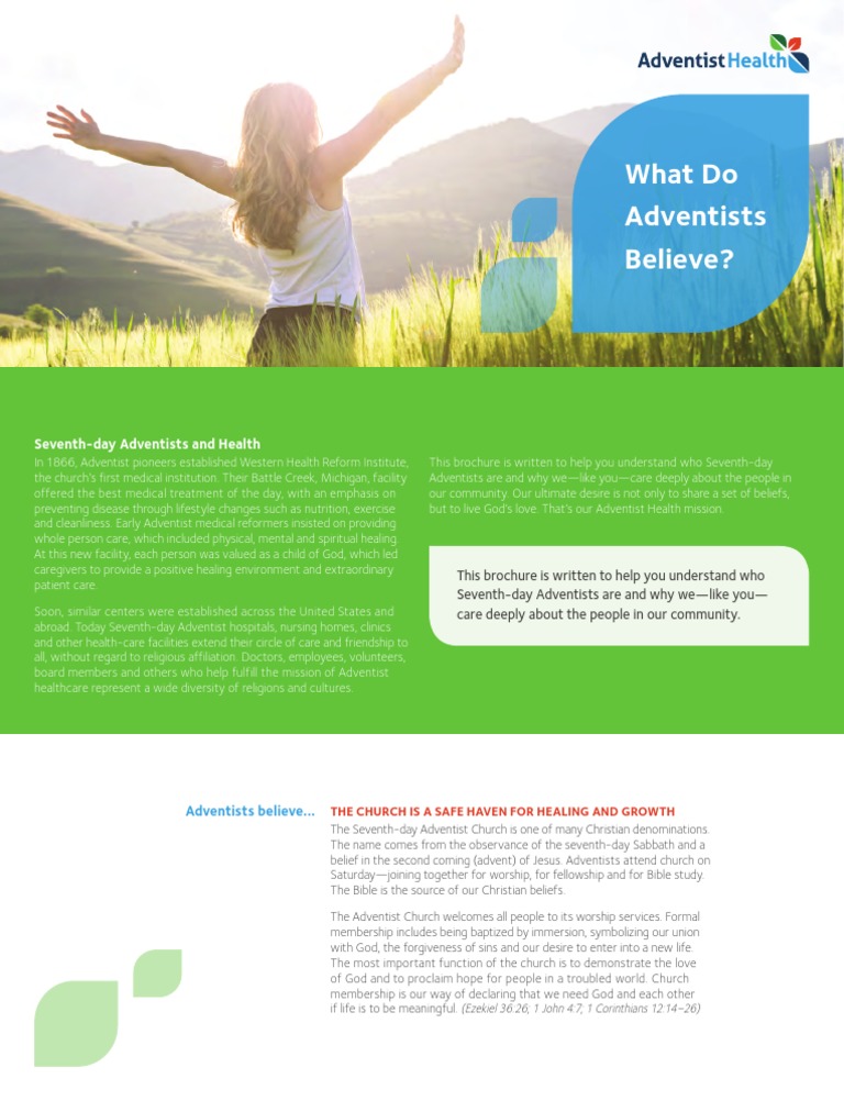 Adventist Beliefs on Health and Healing | PDF | Seventh Day Adventist ...