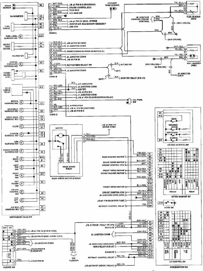 1991 Toyota Celica Instrument Cluster Wiring Diagram | PDF