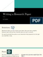 Writing A Research Paper