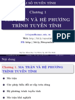 Slide - Chuong 1 - Ma Tran Va He Phuong Trinh Tuyen Tinh