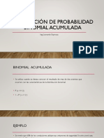 Distribución Binomial Acumulada