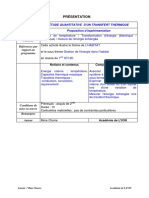 TP Quantifier Un Transfert Thermique