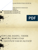 Pendekatan Dalam Penelitian Hukum