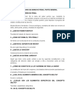 Cuestionario de La Parte General Del Derecho Penal