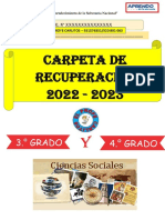 Carpeta de Recuperacion 2022-2023 - 3ero y 4to - Ciencias Sociales