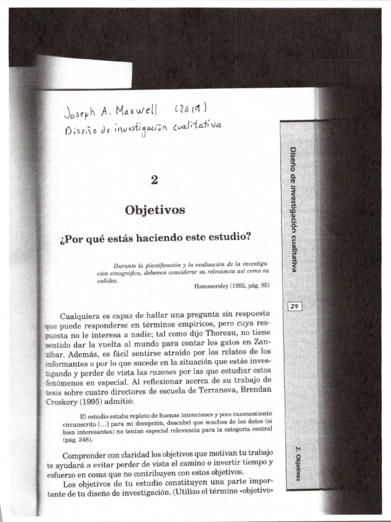 Maxwell, J. - Diseño de Investigación Cualitativa Cap 2 | PDF