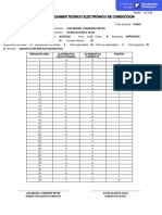 Resultado de Examen Teórico Electrónico de Conduccion: Luis Miguel Avendaño Reyes Ayxsa Elgueta Vilca