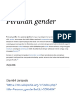 Peranan gender dan konstruksi sosial