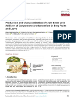 Producción de Cerveza Artesanal Con Adición de C. Adamantium