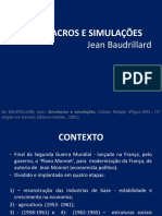 Thau 2 - 3º Texto - Baudrillard - Simulacros e Simulações