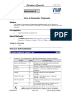 Orçamento restituição pagamento