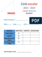 Examen Primer Trimestre 1°