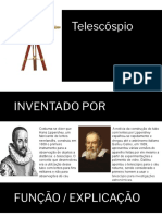 História do telescópio inventado por Hans Lippershey