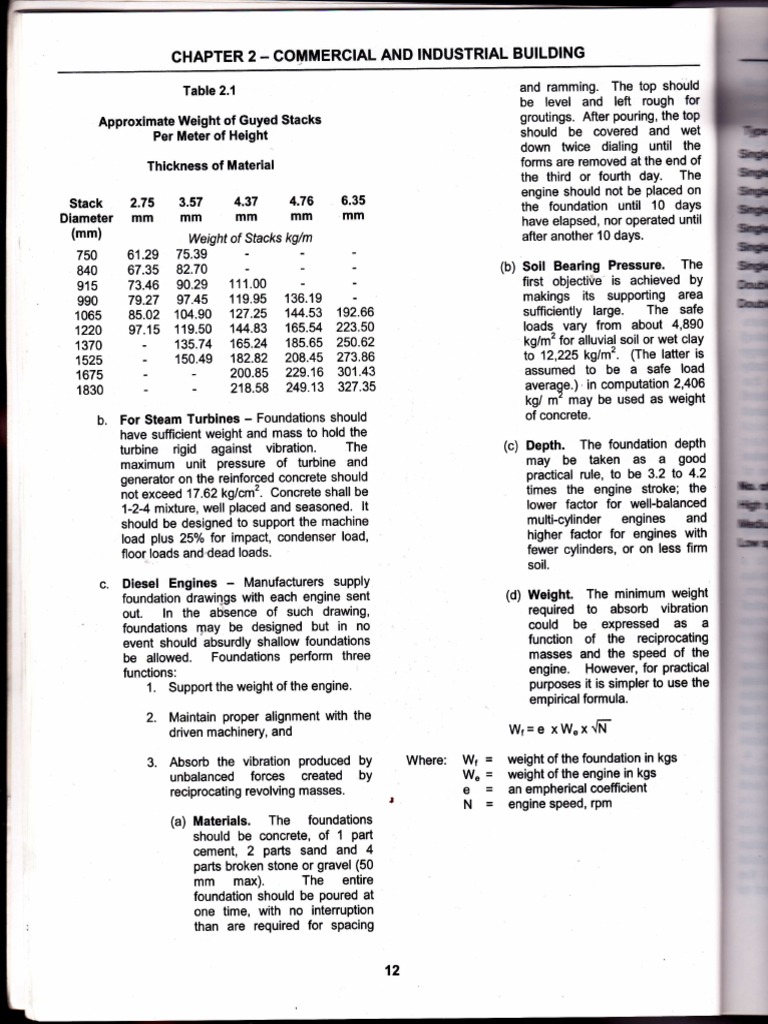 Foundation Design for Turbines and Engines | PDF | Concrete | Engines