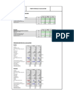 PUMP HYDRAULIC CALCULATION EQUIVALENT LENGTH