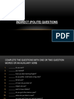 Indirect Polite Questions