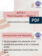 Elements of Art in Third Quarter Week 1