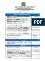 UFPB Calendário Acadêmico 2022.2
