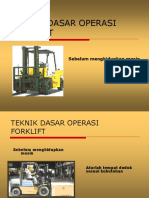 Belajar Dasar Operasi Forklift