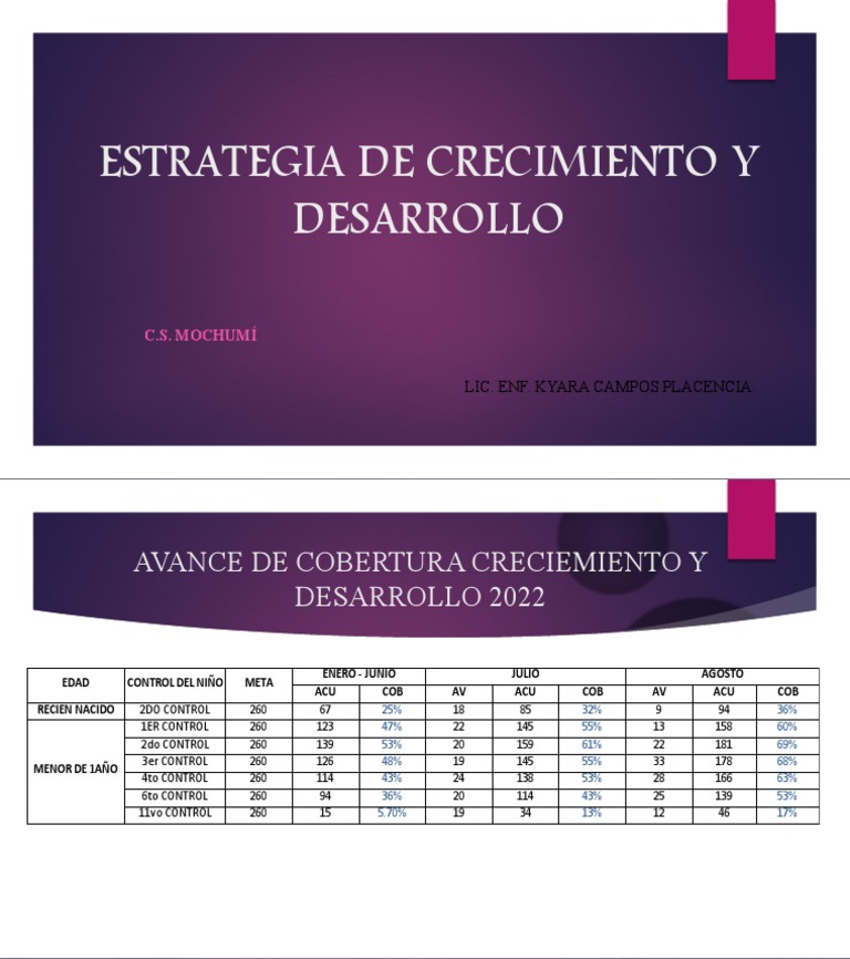 Diapositivas Estrategia de Crecimiento y Desarrollo | PDF