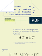 Aplicaciones de Valores y Vectores Propios en Diferentes