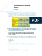 Ejercicios y Casos Sobre Costo de Capital