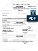 NSOU - UG Renewal - Studentship Certificate