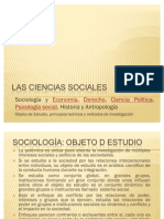 Las Ciencias Sociales