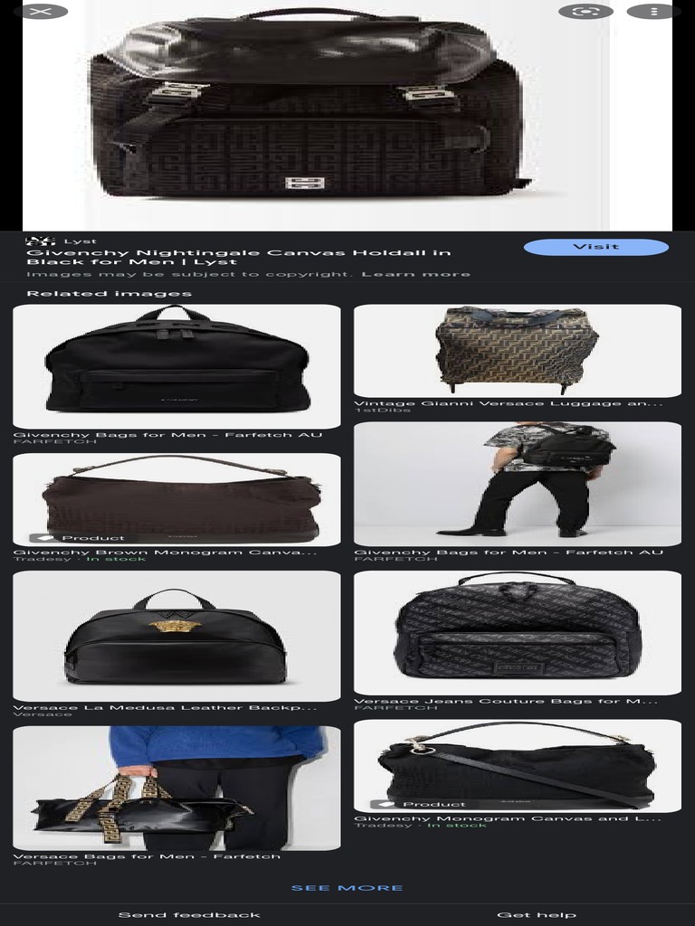 Versace Man Bag Black Google Search PDF