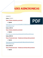 Actividades Asincronicas - Links