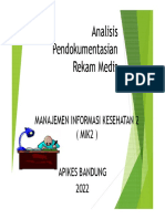 Analisis Pendokumentasian Rekam Medis