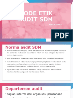 Kode Etik Audit SDM