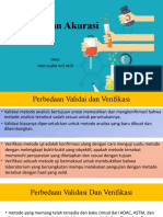 Presisi dan Akurasi Metode Analisis