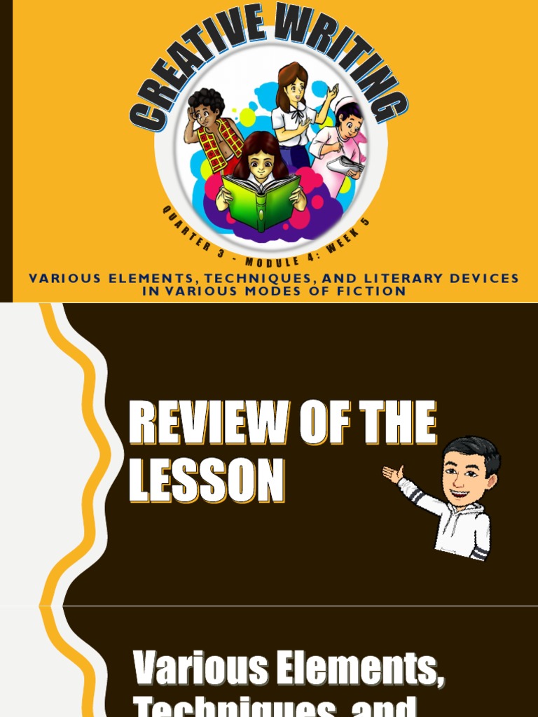 Creative Writing Q1w5 Pdf Narration Plot Narrative