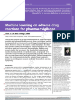Machine Learning On Adverse Drug Reactions For Pharmacovigilance