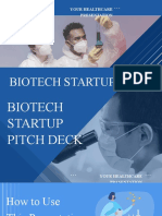 Biotech Startup Pitch Deck