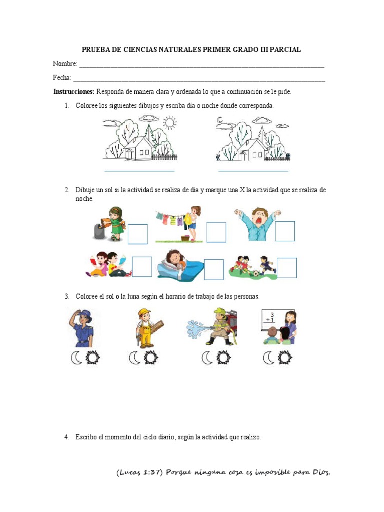 Prueba de Ciencias Naturales 3er Grado | PDF | Roca (geología) | Sistema  solar, image size:768x1024