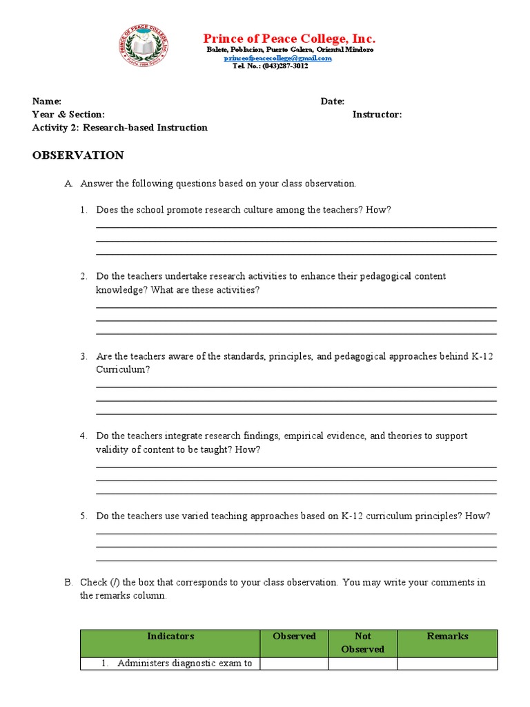 Research-Based Instruction Guide | PDF | Teachers | Teaching Method