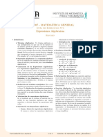 5 - MAT - 100 - C11 - Guía - Expresiones Algeibraicas