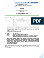 Draft Kontrak Offtaker PT. SARDI PILAR SEJAHTERA Dengan PT. MINAS SARILEMBAH SAWIT