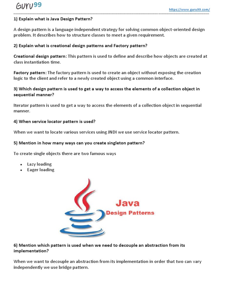 Java Design Patterns Explained | PDF | Class (Computer Programming ...