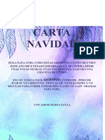 Carta a Papá Noel pidiendo regalos de Navidad