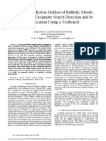 A Simple Prediction Method of Ballistic Missile Trajectory To Designate Search Direction and Its Verification Using A Testbench