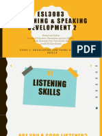 Topic 1 Developing and Using Listening Skills
