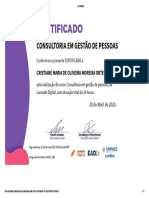 Consultoria em Gestão de Pessoal - Certificado