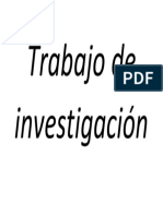 Trabajo de Investigación