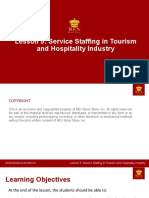 QSM 05 Service Staffing in Tourism and Hospitality Industry