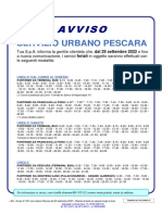 Avviso n 251 Orari Urbano Pescara Dal 29 Settembre 2022