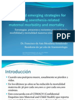 Present and Emerging Strategies for Reducing Anesthesia-related Maternal