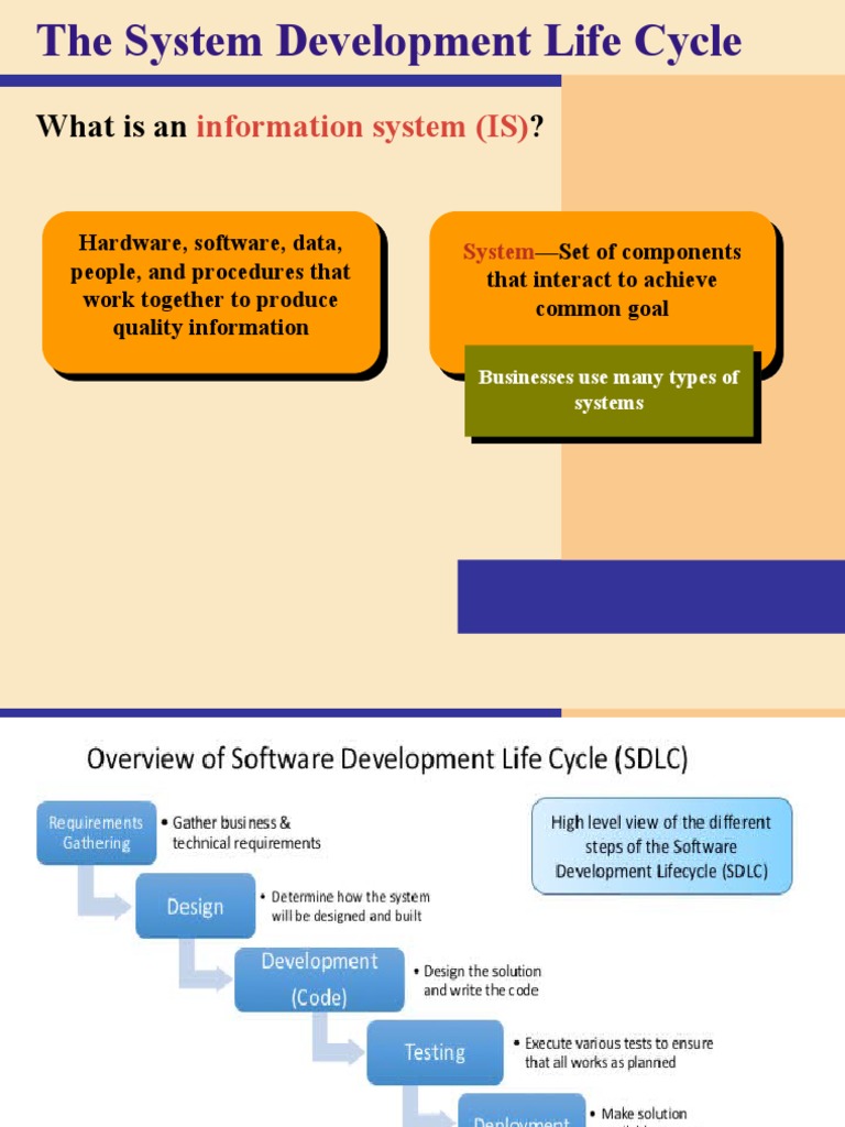 Systems Overview SDLC PDF Software Testing Software Development
